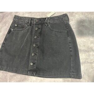 American Eagle black denim mini skirt - size 6
